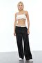 Waist Detailed Linen Trousers - 2