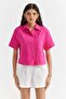 Women's Pocket Detailed Textured Shirt - 4