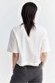 Women's Letter Print Short T-Shirt - 7