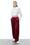 Satin Trousers with Elastic Waist