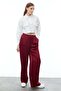 Satin Trousers with Elastic Waist - 3