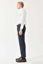 Classic slim fit fabric trousers - 3
