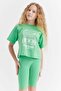 Girl's Printed Detailed T-shirt - 2