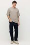 Men's Textured Crew Neck Oversize T-Shirt - 8