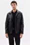 Men's Leather Coat - 3