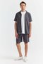 Men's Tie-Waist Textured Shorts - 6