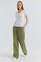 Women's Waist Detailed Wide Leg Trousers - 5
