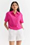 Women's Pocket Detailed Textured Shirt