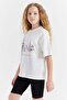 Girl's Print Detailed T-Shirt - 3