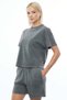 Washable Crew Neck Solid Color T-Shirt - 4