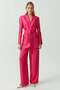 Women's Elastic Waist Satin Trousers - 6