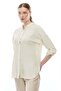 Women's Judge Collar Curved Sleeve Shirt - 5