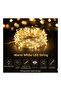 New Year's Lighting 100 Led Curtain Hose Warm White Light - 10 Meters Decorative Transparent Cable Ornament - 2