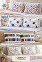 Set of 8 Patterned Pillowcases 50X70 cm – 4 Different Patterns, 2 of Each Pattern