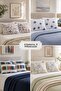 Set of 8 Patterned Pillowcases 50X70 cm – 4 Different Patterns, 2 of Each Pattern - 3