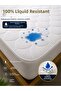 Quilted Liquid-Proof Fitted Mattress Protector Mattress Cover |   Full Edge Elastic Single Double King Size Baby Kids Bed - 5