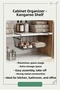 In-Cabinet Kangaroo Shelf Steel Basket Hanging Shelf Organizer Basket under Shelf Basket - 2