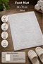 100% Cotton Foot Towel Mat 50X70 cm 250 Gr Footprint Patterned High Absorbent Bathroom Towel Mat