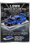 Hobbiez Licensed Nissan Skyline R-34 Model Diecast Car 1/24 Scale Metal Vehicle with Stand - 2