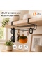 Premium Paper Towel Rack – Black Metal Snap-On Napkin Holder, No Drilling Required, In-Cabinet Kitchen Organizer - 2