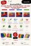 24 Colors of Felt-Tip Paint + 3 Different Weighted Stick Adhesives + 3 Pieces of 110 Gr 25X35 cm Drawing Pads - 2