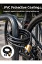 Thick Pvc Coated Steel Wire Rope Lock Practical and Secure for Daily Use
