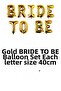 Gold color bride to be party set gold theme bride party supplies - 2