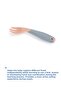 Angled Food Fork Spoon Set - Dried Rose - 5