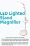 LED Lighted Metal Standing Touch Loop Magnifying Glass - 2