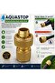 Brass Aquastop Hose Connector 3/4" Water Stopper Quick Connection Apparatus 36 mm - 2