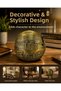 Antalya Themed Stylish Metal Ashtray Antique Yellow Tumbled Brass Look Tourist Souvenir Decorative Ornament - 3