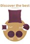 Simple Plain Decorative Pillowcase – Punchable Throw Pillow Cover – Plum - 3