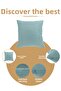 Turquoise Throw Pillow Cover Decorative Plain Simple Punchable - 3