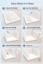 Orvena Folding Sliding Shelf Organizer In-Closet Clothing Accessory Organizer Multi-Purpose Storage Rack Single - 3