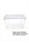 Large Plastic Countertop and Cabinet Organizer with Folding Legs (23.5X38 cm)