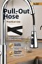 Kitchen Faucet 3 Functions 360 °   Swivel Extendable Pull-Out Head Kitchen Sink Faucet - 6