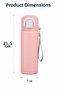 Siply Water Bottle 600 ml Water Bottle 304 Stainless Steel Children's Water Bottle with Dual Drinking Modes and Locking Lid - 3