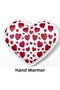 Sia Small Hearts Pocket Heater, Hand Warmer, Hot Water Bottle Pvc 9cm - 4