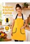 Kitchen Apron Water Repellent Stain Resistant Apron with 2 Pockets Adjustable Buckle Cook Chef Apron for Women Men