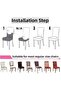 High Quality Jacquard Chair Cover Elastic Washable Non Slip Kitchen Diner Chair Cover Chair Cover Single Piece - 3
