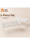 2 Pcs Small Size Metal Standing Cabinet Shelf Organizer Tea Cup Cup Bathroom - 7