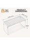 2 Pcs Small Size Metal Standing Cabinet Shelf Organizer Tea Cup Cup Bathroom - 3