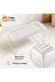 2 Pcs Small Size Metal Standing Cabinet Shelf Organizer Tea Cup Cup Bathroom - 5