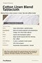 Ruffled Linen Cotton Tablecloth Washed Woven - 3
