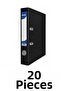 20 Narrow Plastic Folders A4 Folders