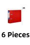 6 Pieces Telegraph A5 Plastic Folder Wide Telegraph Folder