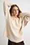 Stone Soft Textured Sleeve Functional Special Quality Knitwear Sweater Twoaw27Kz00084 - 2