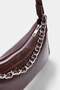 Dark Brown Chain Detailed Women's Mini Shoulder Bag Takaw27Oc00042 - 3