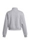 Gri Melanj Kalın İçi Polarlı Fermuarlı Çin Düğmeli Oversize Örme Hırka/Sweatshirt TWOAW27SW00072 - 9