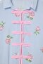 Blue China Closed Floral Large Size Pajama Set Tbbaw27Ai00056 - 6